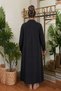 Buttoned Modal Plus Size Dress Black - 2