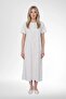 Large Size 100% Cotton Short Sleeve Women's Nightgown - 3