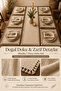7 Piece Monika Tableware Set 1 Runner 6 Placemats 100% Cotton Buldan Fabric Tasseled Bohemian 40X110 Table Set - 4