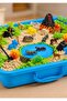 Kids Play Sand Set with Safari Animal Figures, Trees, Volcano & Carry Case – Soft Moldable Sensory Sand Activity Toy - 3