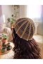 Hand Knitted Bohemian Mesh Bandana |   Bead Detailed - 2