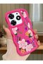 Tecno Spark 10 Pro Compatible Case Camera Protector Red Silicone Couple Phone Case Floral Pattern