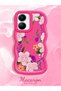 Vivo Y56 Compatible Case Camera Protector Red Silicone Couple Phone Case Flower Pattern - 2