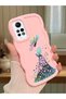 Redmi Note 12 Pro 4g Compatible Case Camera Protector Pink Silicone Couple Phone Case Girl Pattern