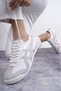 Comfortable Lace-Up Casual Sneaker Shoes White-Grey Men's Sports Shoes - 6