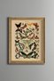 Colorful Winged Insect Collection - Vintage Patterned Frame - Slim Model
