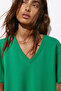 V-Neck Flowy Comfortable Fit Modal Dress - 2