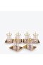 Mios Gold 18 Piece Tea Set - Luxury Gilded Glass Tea Set for 6 People (18/10 Cr-Ni) - 2