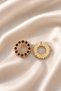 Pastel Colored Stone Earrings Pair 2.5 cm - 2