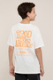 Printed T-Shirt with Crew Neck and Short Sleeves - 6