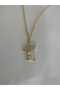 Fairy Girl Stone Detailed Steel Necklace