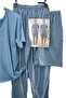 New Season Men's Summer Combed Cotton Triple (Shorts) Pajama Set - 3