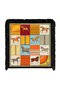 Horse Patterned Fringed Throw Pillow Cover - Colorful Rider Themed Decorative Pillowcase with Black Tassels - 7