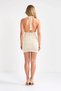 Women's Sleeveless Halter Neck Knitwear Beach Mini Dress Floral Applique Bodycon Cutout Casual Comfortable - 5