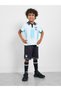 Kids Football Inspired Argentina Print Jersey T-Shirt and Shorts Set