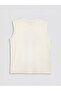 Ecru Crew Neck Printed Boys' Athlete T-Shirt - 4