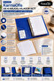 A5 Blue 4-Ring Folder Set 25 Pieces 230 Gr Cardboard Paper + 25 Pockets Domestic Production - 3