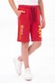 New York Print Detailed Boys' Double Pocket Capri Pants with Elastic Waist