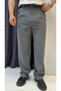 Pleated Baggy Fit Fabric Trousers