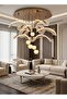 Modern Lighting, Pendent Light, Minimal pendant, Silver Color, 28x30x80 cm, Suitable for bedroom and living room Kitchen, Adjustable height. - 4