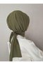 Khaki Women's Sandy Fabric Ready-To-Wear Shawl with Snap Fasteners - 2