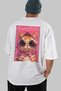 For the Love of Cats 3 Cats Printed White Oversize T-Shirt 100% Cotton Unisex Cat Lover Premium Design - 6