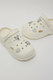 Charm Detail Slingback Clogs - 5