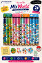 Mix World Premium Patterned Hb Pencil Set 24-Piece Cornered Body Mixed Themed Domestic Production