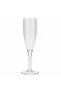 Acrylic Footed Champagne Flute Glass – 250 ml | Crystal Clear | Shatterproof