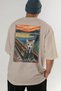 For the Love of Cats 25 Cats Printed Beige Oversize T-Shirt 100% Cotton Unisex Cat Lover Premium Design - 6