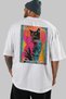 For the Love of Cats 72 Cats Printed White Oversize T-Shirt 100% Cotton Unisex Cat Lover Premium Design - 5