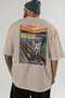 For the Love of Cats 25 Cats Printed Beige Oversize T-Shirt 100% Cotton Unisex Cat Lover Premium Design - 5