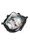 Medium Size Waterproof Extra Light Crinkle Fabric Hand Luggage and Sports Bag Polka Dot Black - 8