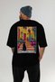 55 Cats for the Sake of Cats Printed Black Oversize T-Shirt 100% Cotton Unisex Cat Lover Premium Design - 5
