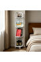 OneDcor Hollow Cutout PVC 4-Tier Corner Shelf, Multi-scene Freestanding Corner Storage Rack - 3
