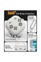 Samsung Galaxy Buds 4 / Buds 4 Pro Case, Soft Silicone Cute Retro Handheld Game Console Design - Grey - 3