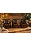 Set of 3 Luxury Amber Clip-On Vacuum Lid Glass Square Food Jars 750 ml