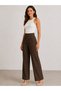 Hayal 27506-26 Women's High Waist Straight-Leg Fabric Trousers Comfortable Fit for Office and Daily Use - 2