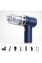 Portable Handheld Vacuum Cleaner Cordless, USB Rechargeable Mini Vacuum Cleaner with Filter, High Suction Car Vacuum Cleaner for Keyboard & Pet Hair Cleaning (2 in 1) - 2