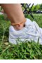 Natural Stone Anklet with Carrot Figure |   Colorful Summer Touch |   Cat's Eye Stone - 2