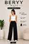 Triple Women's Black Gray Navy Blue Wide Leg Sweatpants - 7