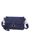 Daily Small Size Waterproof Crinkle Fabric Women's Phone and Messenger Bag Navy Blue - 2