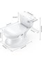 Realistic Toddler Potty, Toilet Training Seat with PVC Cushion, Removable Bowl, Music & Handrail, Safe for 18+ Months (22.7 kg Load) - 6
