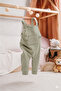 100% Cotton Baby Unisex Salopet Jumpsuit with Straps and Kangaroo Pocket - 4