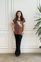 Combed Cotton Blouse with Bird Gilding Print Detail on the Front - 7
