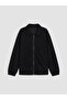 Nevavm Shirt Collar Boys' Zippered Sweatshirt with Difference in Color