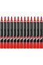 Think Permanent Markers Chisel Tip U101-1.5-5 mm Red Quick Dry Low Odour Pack of 12
