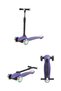 Scooter Pro Foldable 3-Wheeled Scooter with Led Lights, 3-Level Steering, 50kg Carrying Capacity, 3+ Years Old