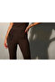 Women's Brown Drawstring Diver Tights and Short Sleeve T-Shirt Two-Piece Set - 4