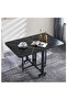 Dining Table Foldable Kitchen Table Extendable Versatile Table Space Saving Dining Table Drop Leaf Extension for Small Spaces black 120cm*80cm*75cm